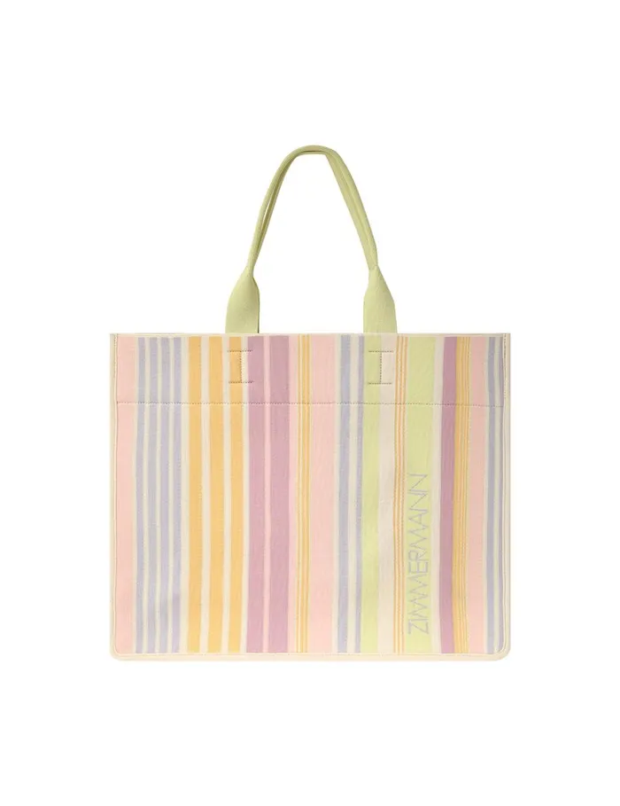 Women Bags Zimmermann Large Jacquard Tote Multi Stripe