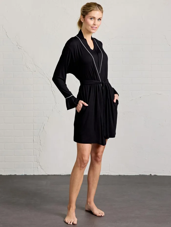 Women Bamboo Silk Robe Tasc Performance Sleepwear