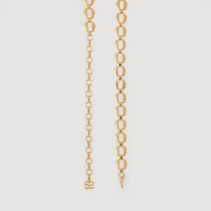 Women Belts SANDRO Embellished Chain Belt Gold
