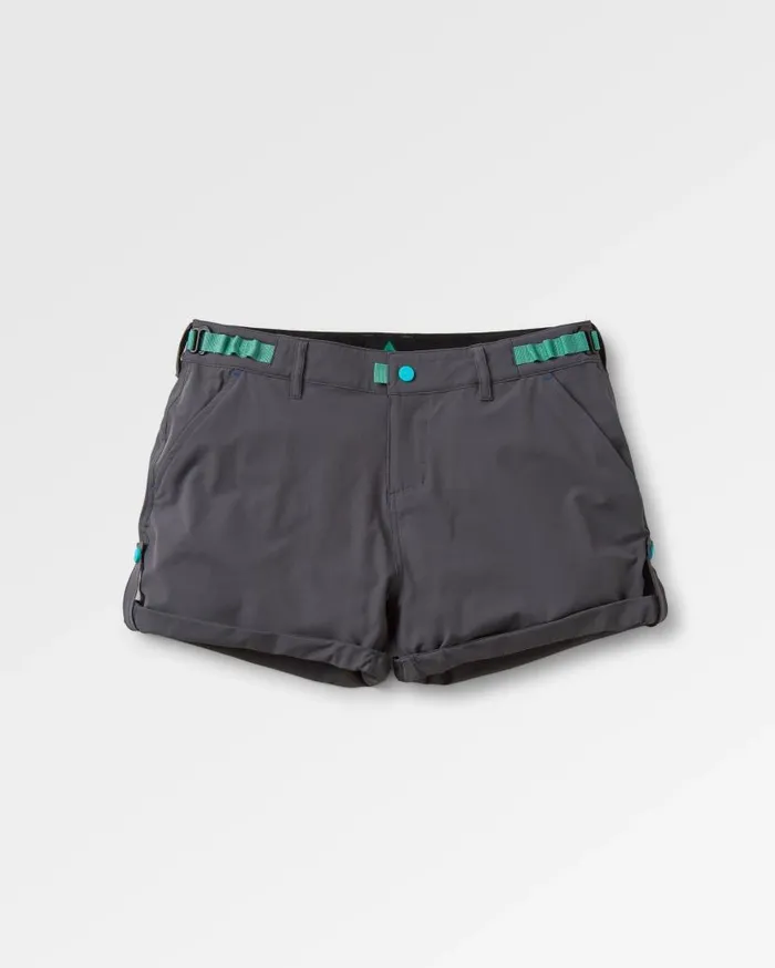 Women Bottoms Passenger 365 Trail Roll Up Short Charcoal Charcoal