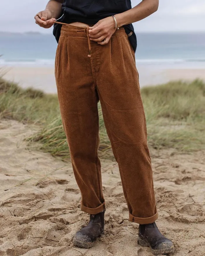 Women Bottoms Passenger Compass Recycled Corduroy Trouser Coconut Coconut
