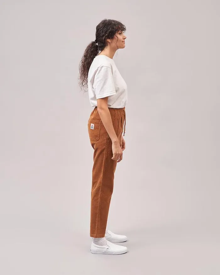 Women Bottoms Passenger Compass Recycled Corduroy Trouser Coconut Coconut