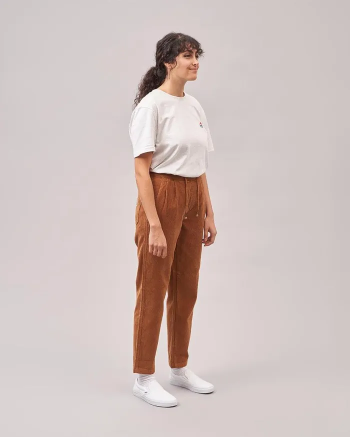 Women Bottoms Passenger Compass Recycled Corduroy Trouser Coconut Coconut