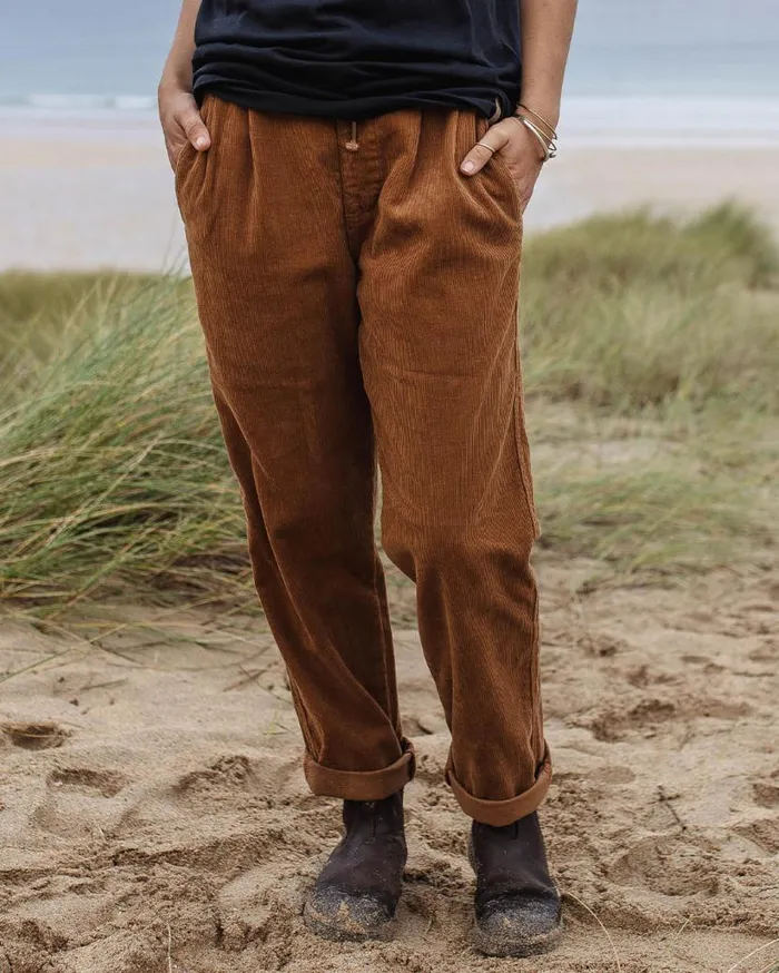 Women Bottoms Passenger Compass Recycled Corduroy Trouser Coconut Coconut