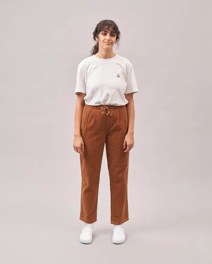 Women Bottoms Passenger Compass Recycled Corduroy Trouser Coconut Coconut
