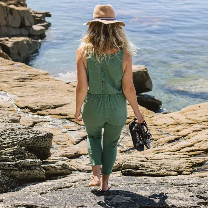 Women Bottoms Passenger Eva Recycled Cotton Jumpsuit Dark Ivy Dark Ivy