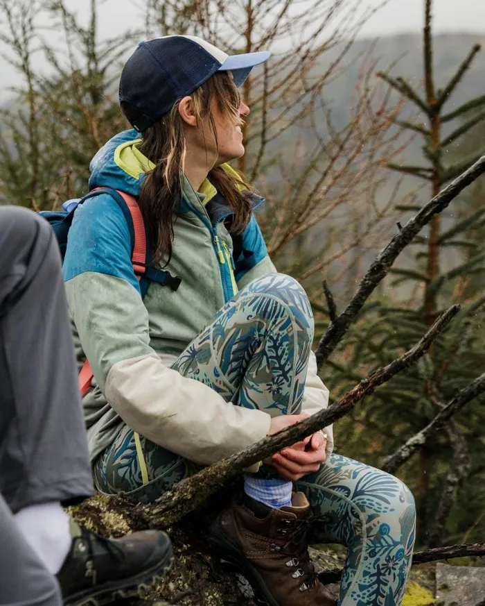 Women Bottoms Passenger Mantra Recycled Leggings Abstract Seaweed Pistachio Abstract Seaweed Pistachio