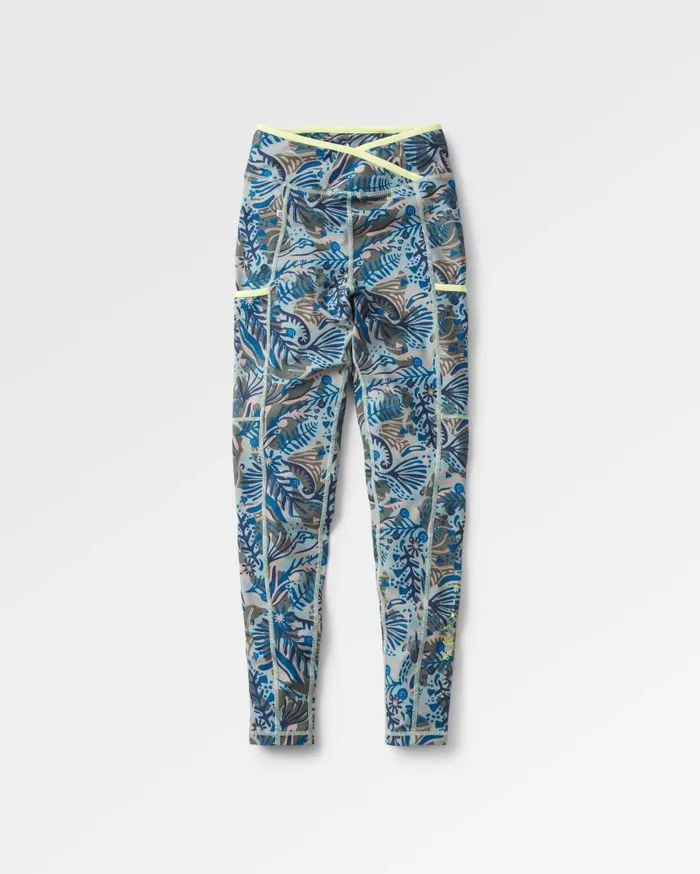 Women Bottoms Passenger Mantra Recycled Leggings Abstract Seaweed Pistachio Abstract Seaweed Pistachio