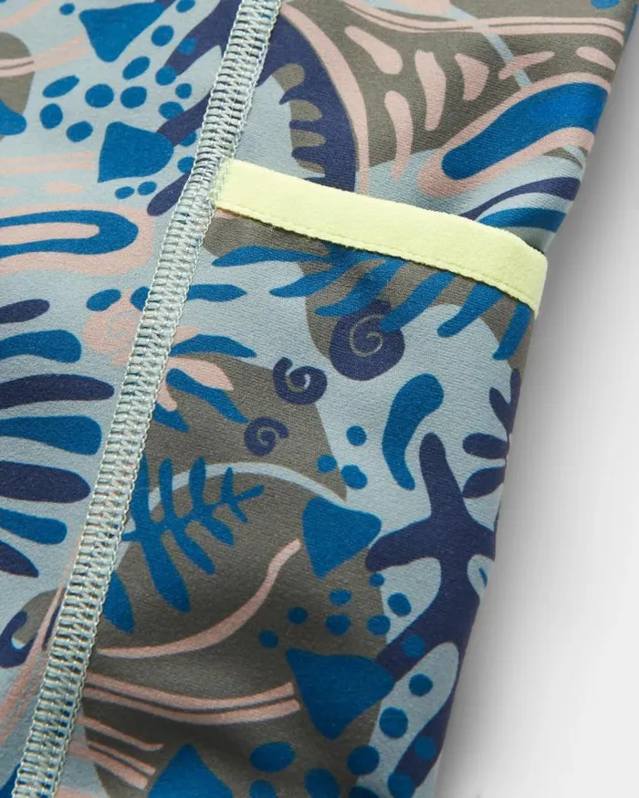 Women Bottoms Passenger Mantra Recycled Leggings Abstract Seaweed Pistachio Abstract Seaweed Pistachio