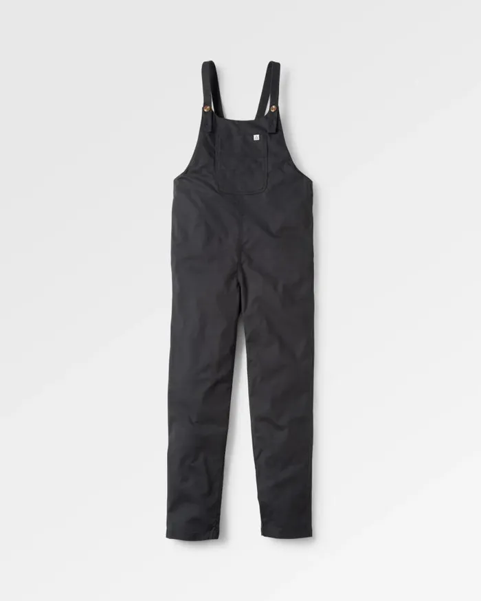 Women Bottoms Passenger Meadows Organic Cotton Dungarees Black Black
