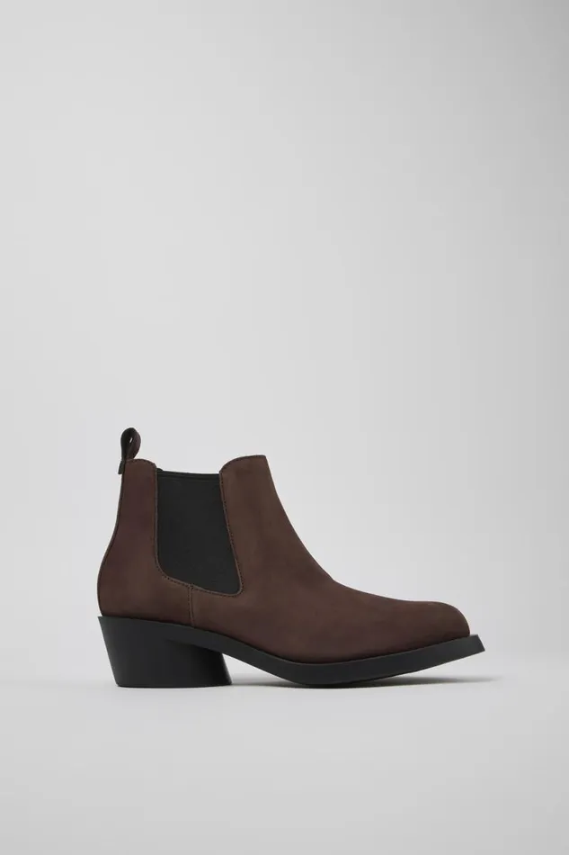 Women Camper Ankle Boots Bonnie Brown Nubuck Ankle Boots Women Camper Ankle Boots Bonnie Brown Nubuck Ankle Boots