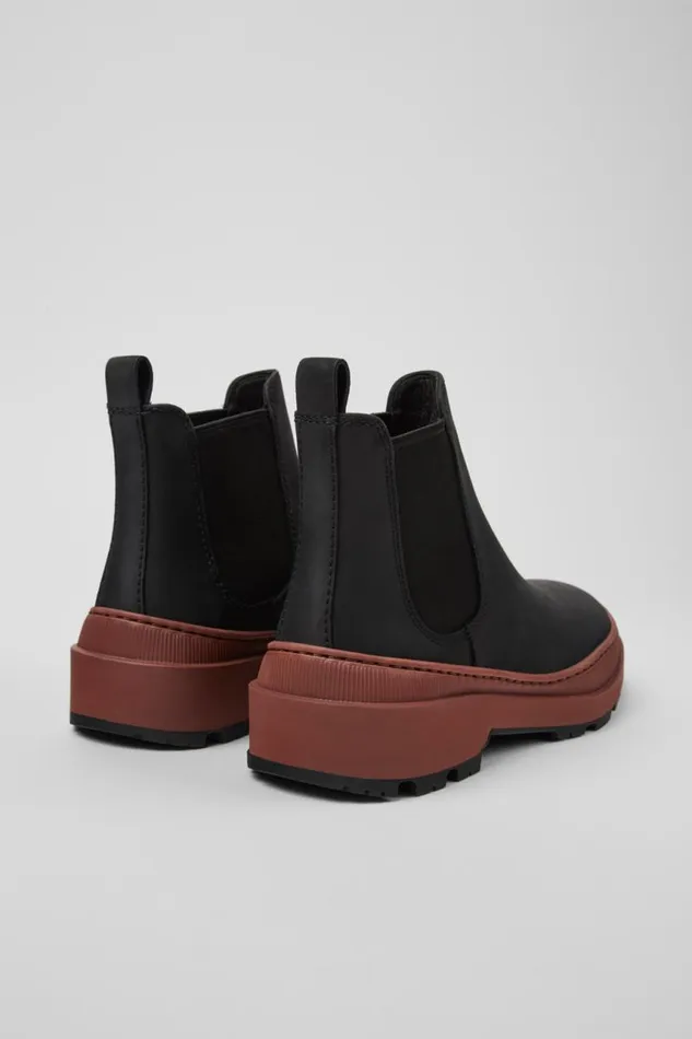 Women Camper Ankle Boots Brutus Trek MICHELIN Black Nubuck Ankle Boots