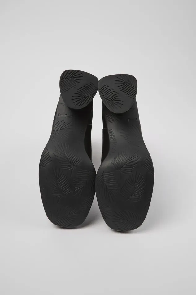 Women Camper Ankle Boots Kiara Black Leather And Recycled PET Boots Women Camper Ankle Boots Kiara Black Leather And Recycled PET Boots