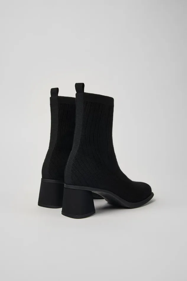 Women Camper Ankle Boots Kiara TENCEL Black Textile Boots Women Camper Ankle Boots Kiara TENCEL Black Textile Boots