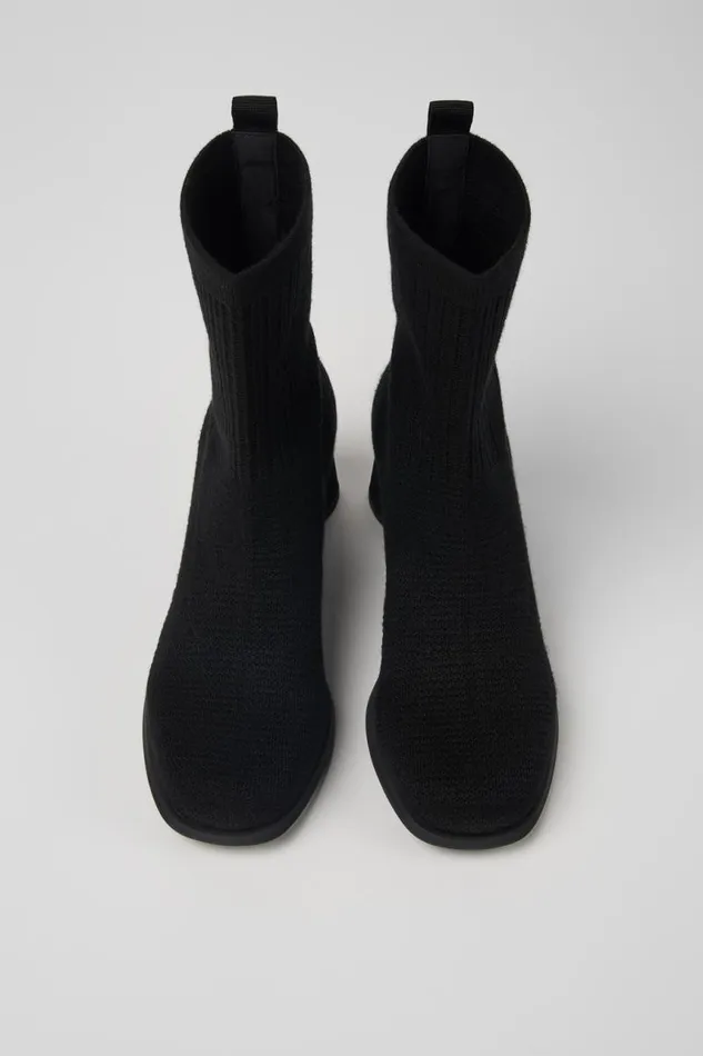 Women Camper Ankle Boots Kiara TENCEL Black Textile Boots Women Camper Ankle Boots Kiara TENCEL Black Textile Boots