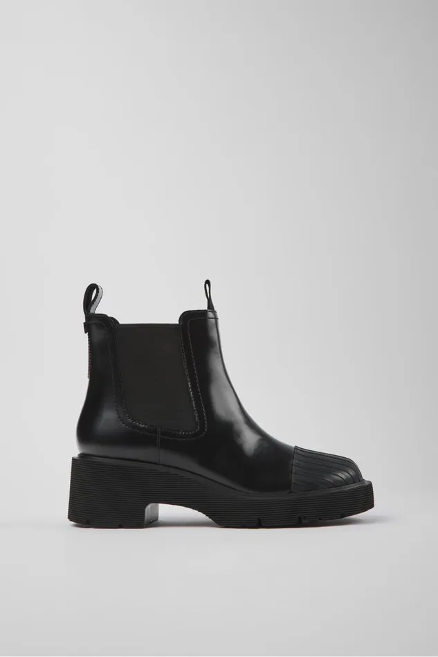 Women Camper Ankle Boots Milah Black Leather Chelsea Boots Women Camper Ankle Boots Milah Black Leather Chelsea Boots
