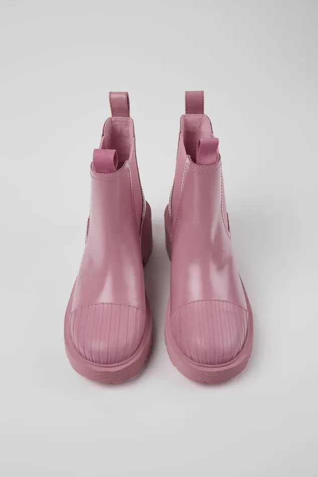 Women Camper Ankle Boots Milah Pink Leather Chelsea Boots Women Camper Ankle Boots Milah Pink Leather Chelsea Boots