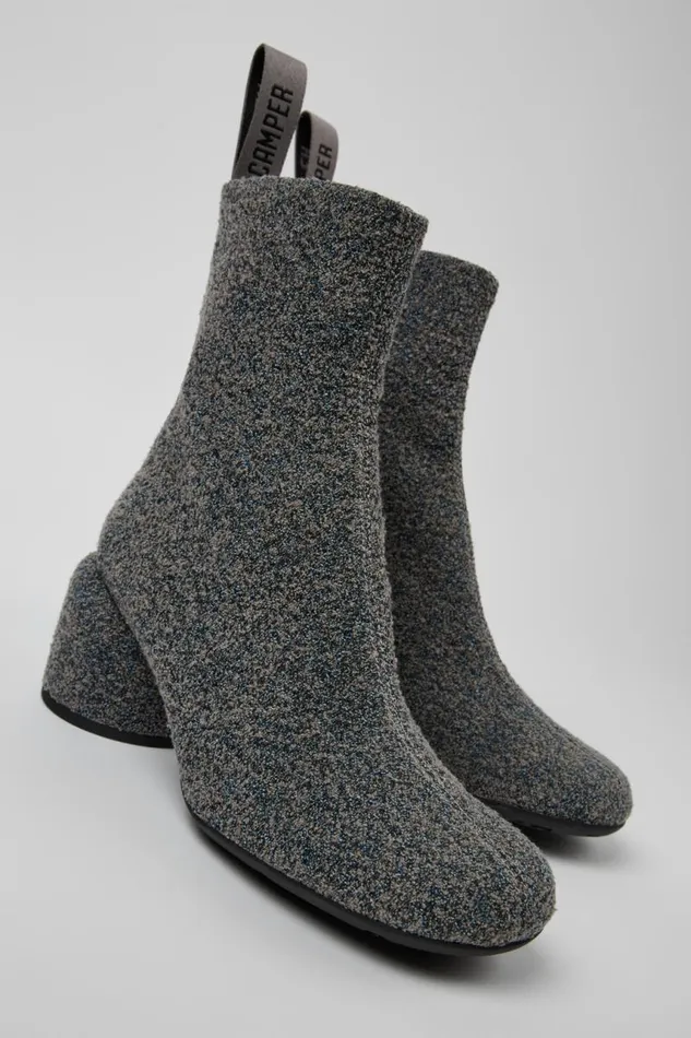 Women Camper Ankle Boots Niki Multicolored Textile Boots