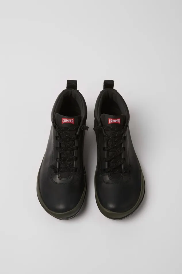 Women Camper Ankle Boots Peu Pista GORETEX Black Leather Sneakers Women Camper Ankle Boots Peu Pista GORETEX Black Leather Sneakers