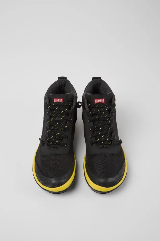 Women Camper Ankle Boots Peu Pista GORETEX Black Textile Ankle Boots Women Camper Ankle Boots Peu Pista GORETEX Black Textile Ankle Boots