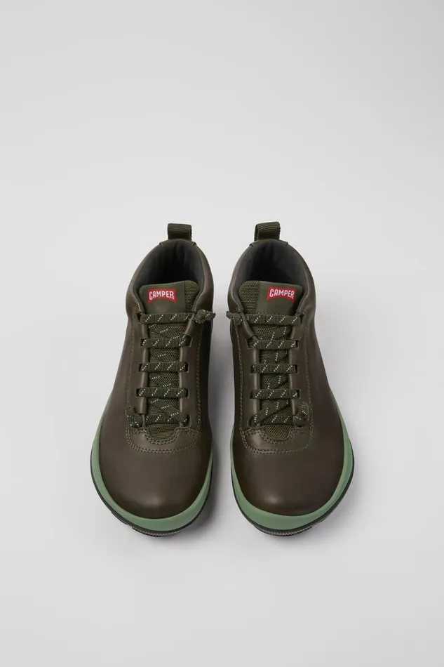 Women Camper Ankle Boots Peu Pista GORETEX Green Leather Sneakers Women Camper Ankle Boots Peu Pista GORETEX Green Leather Sneakers
