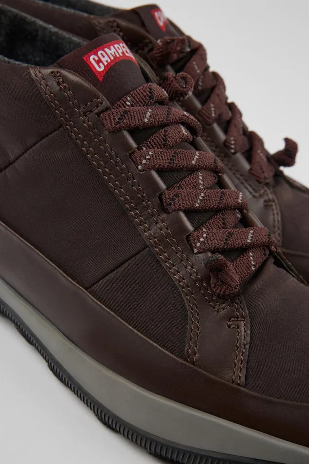 Women Camper Ankle Boots Peu Pista PrimaLoft MICHELIN Brown Ankle Boots