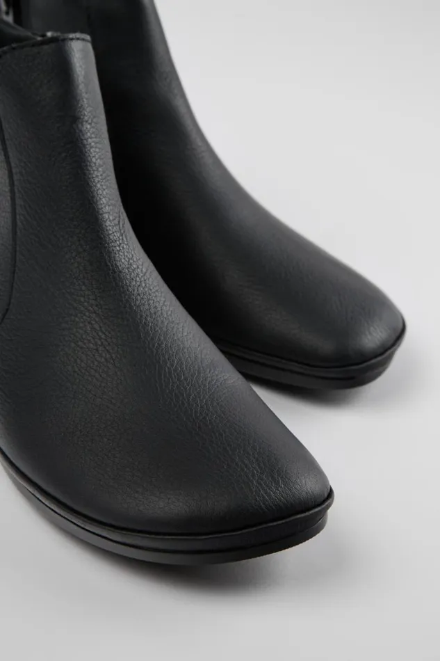 Women Camper Ankle Boots Right Black Leather Ankle Boots
