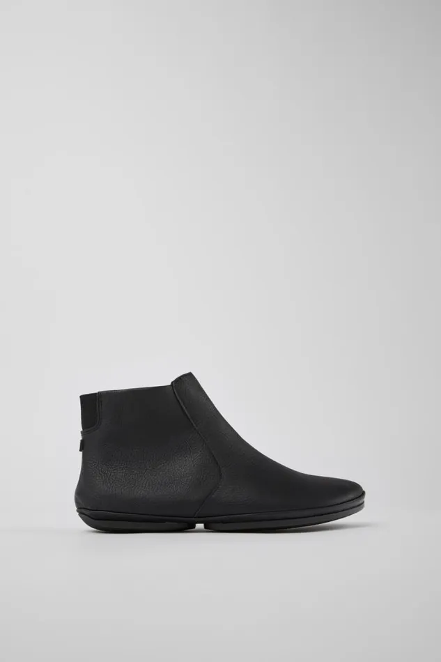 Women Camper Ankle Boots Right Black Leather Ankle Boots