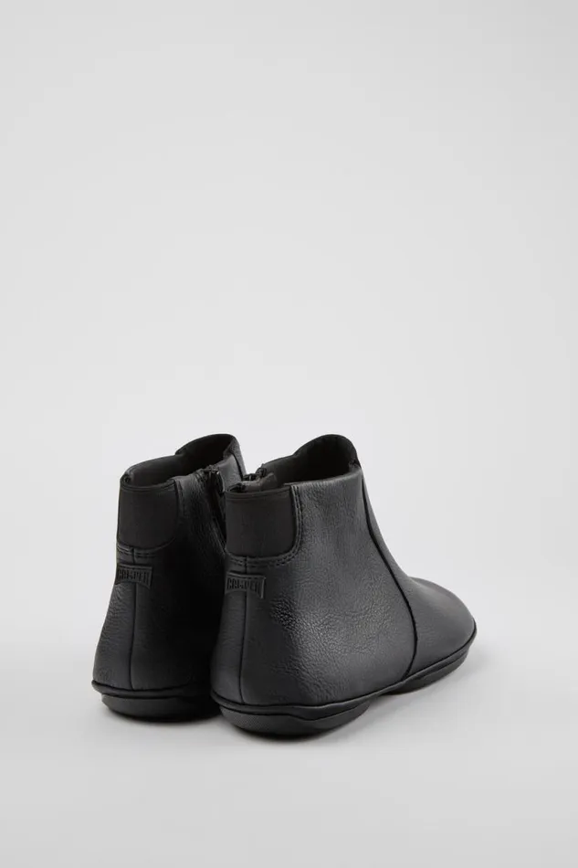 Women Camper Ankle Boots Right Black Leather Ankle Boots