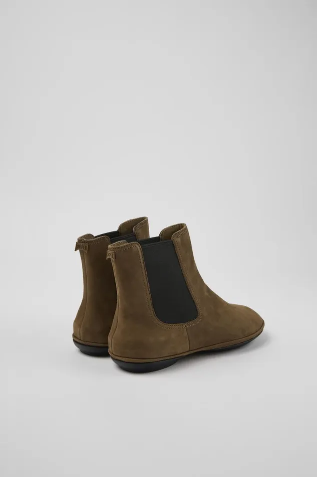 Women Camper Ankle Boots Right Brown Nubuck Ankle Boots Women Camper Ankle Boots Right Brown Nubuck Ankle Boots