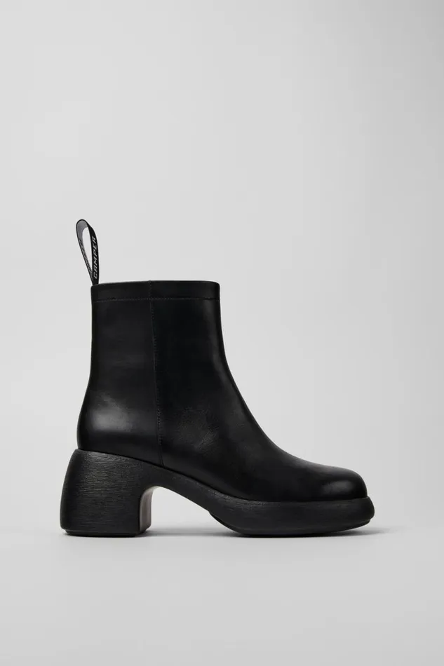 Women Camper Ankle Boots Thelma Black Leather Boots Women Camper Ankle Boots Thelma Black Leather Boots