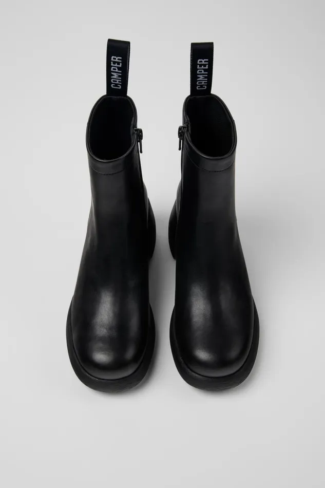 Women Camper Ankle Boots Thelma Black Leather Boots Women Camper Ankle Boots Thelma Black Leather Boots