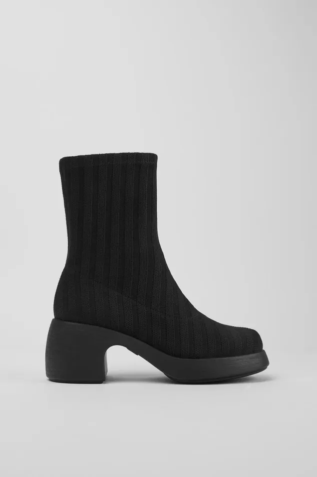 Women Camper Ankle Boots Thelma TENCEL Black TENCEL Lyocell Boots Women Camper Ankle Boots Thelma TENCEL Black TENCEL Lyocell Boots