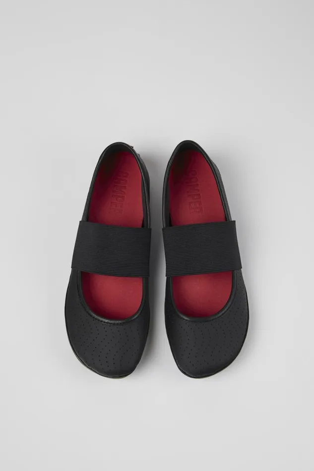Women Camper Ballerinas Right Black Leather Mary Jane Women Camper Ballerinas Right Black Leather Mary Jane