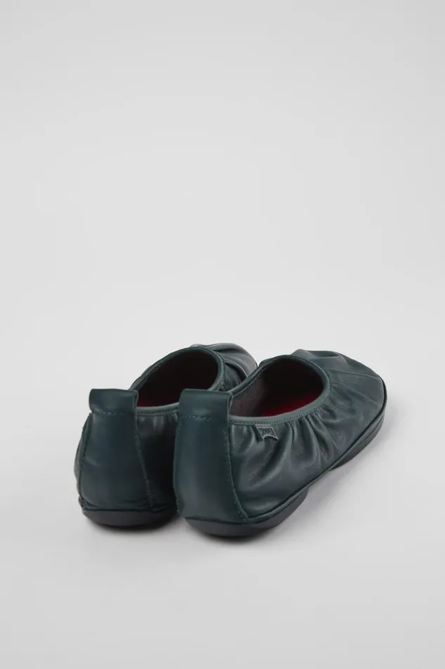 Women Camper Ballerinas Right Green Leather Ballerina Women Camper Ballerinas Right Green Leather Ballerina