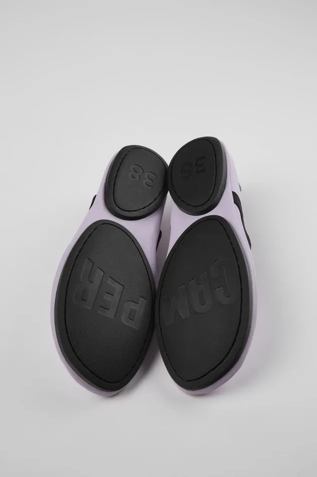 Women Camper Ballerinas Right Purple Leather Mary Jane Women Camper Ballerinas Right Purple Leather Mary Jane