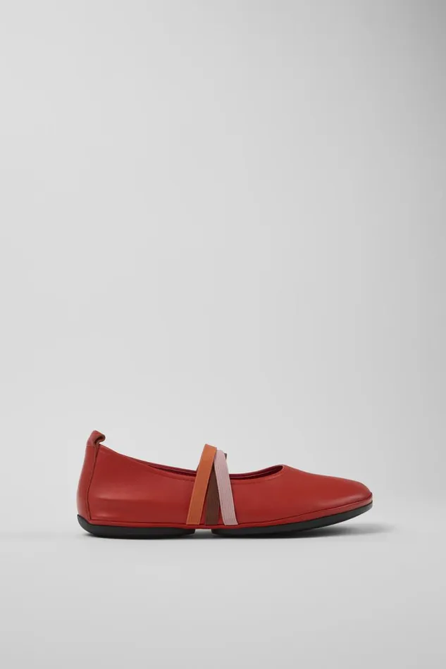 Women Camper Ballerinas Twins Red Leather Ballerina Women Camper Ballerinas Twins Red Leather Ballerina