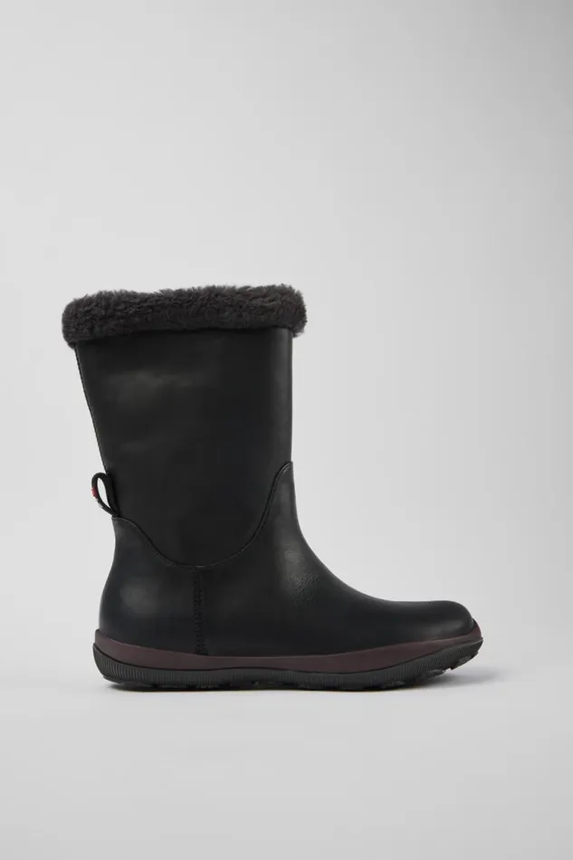 Women Camper Boots Peu Pista GORETEX Black Leather Boots Women Camper Boots Peu Pista GORETEX Black Leather Boots