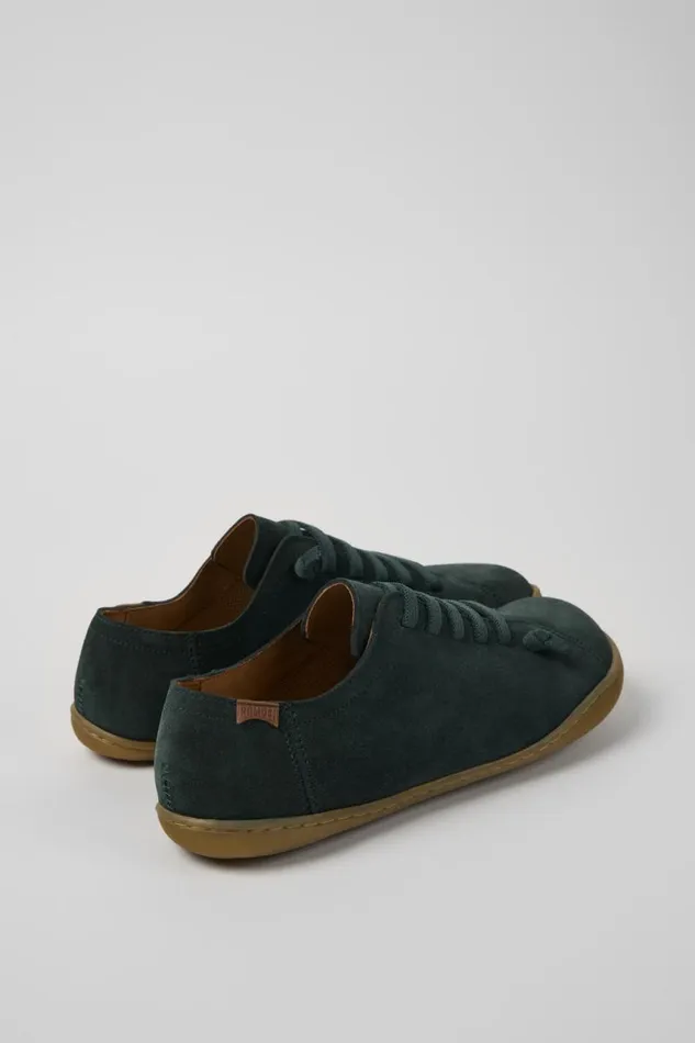 Women Camper Casual Shoes Peu Green Nubuck Shoes Women Camper Casual Shoes Peu Green Nubuck Shoes