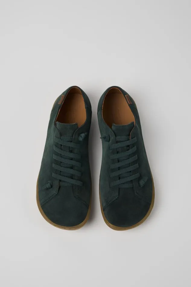 Women Camper Casual Shoes Peu Green Nubuck Shoes Women Camper Casual Shoes Peu Green Nubuck Shoes