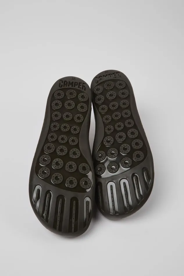 Women Camper Flat Shoes Peu Brown Leather Shoes