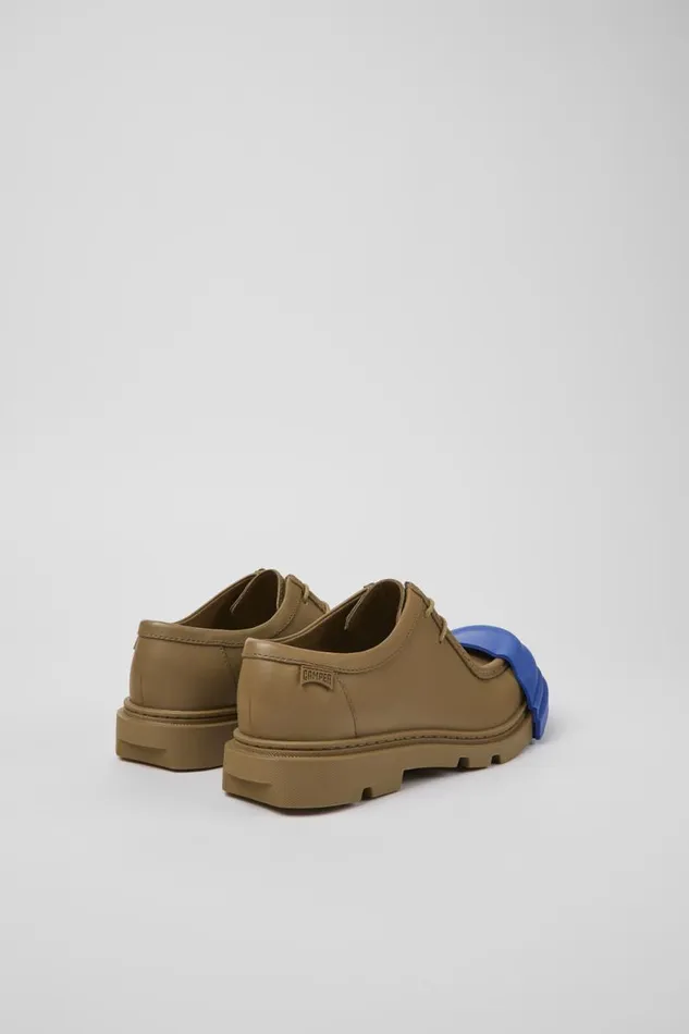 Women Camper Formal Shoes Junction Brown Leather Wallabee Women Camper Formal Shoes Junction Brown Leather Wallabee