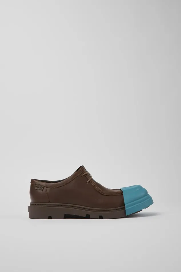 Women Camper Formal Shoes Junction Brown Responsibly Raised Leather Shoes Women Camper Formal Shoes Junction Brown Responsibly Raised Leather Shoes