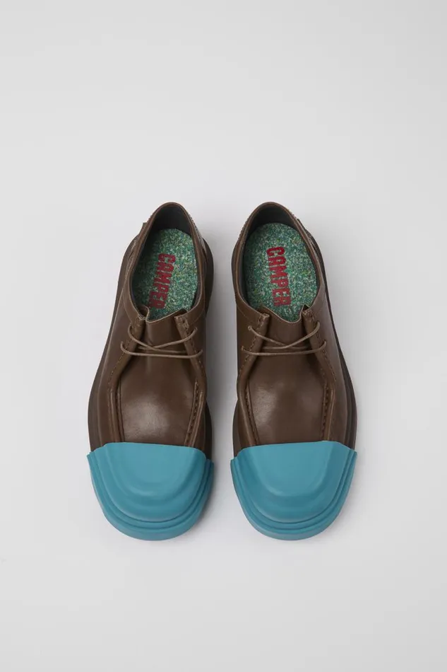 Women Camper Formal Shoes Junction Brown Responsibly Raised Leather Shoes Women Camper Formal Shoes Junction Brown Responsibly Raised Leather Shoes
