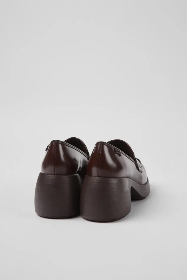 Women Camper Formal Shoes Thelma Burgundy Leather Shoes Women Camper Formal Shoes Thelma Burgundy Leather Shoes