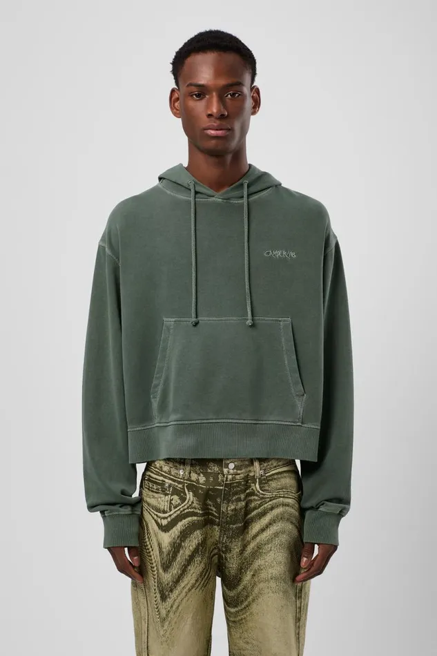 Women Camper Jersey Hoodie Green Cotton Hoodie