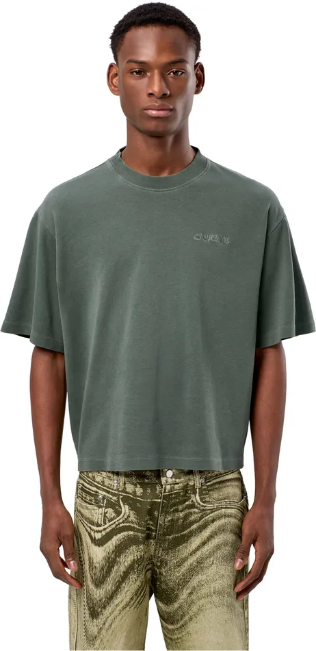 Women Camper Jersey TShirt Green Cotton Tshirt