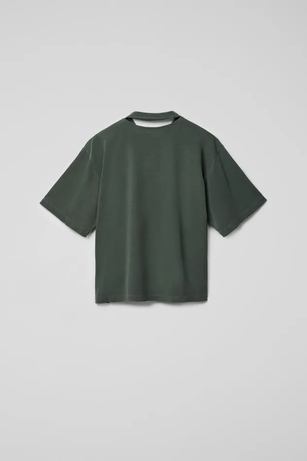 Women Camper Jersey TShirt Green Cotton Tshirt Women Camper Jersey TShirt Green Cotton Tshirt