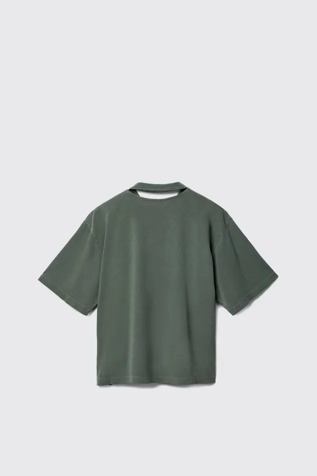 Women Camper Jersey TShirt Green Cotton Tshirt Women Camper Jersey TShirt Green Cotton Tshirt