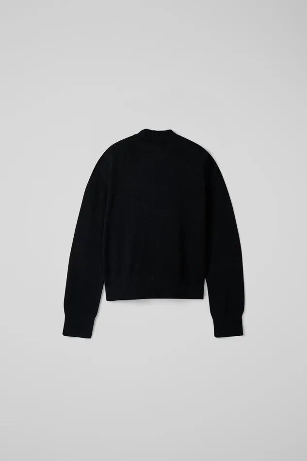 Women Camper Knit Melange Knit Sweater Black Melange Knit Sweater Women Camper Knit Melange Knit Sweater Black Melange Knit Sweater